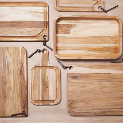 Tramontina Large Teak Wood Cutting Board 49 x 28 x 2.2cm