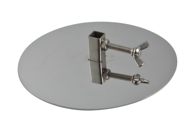 Gyros Plates Square Collars (Set of 2) 10mm Stainless Steel
